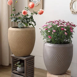 Contemporary Swirl Planter